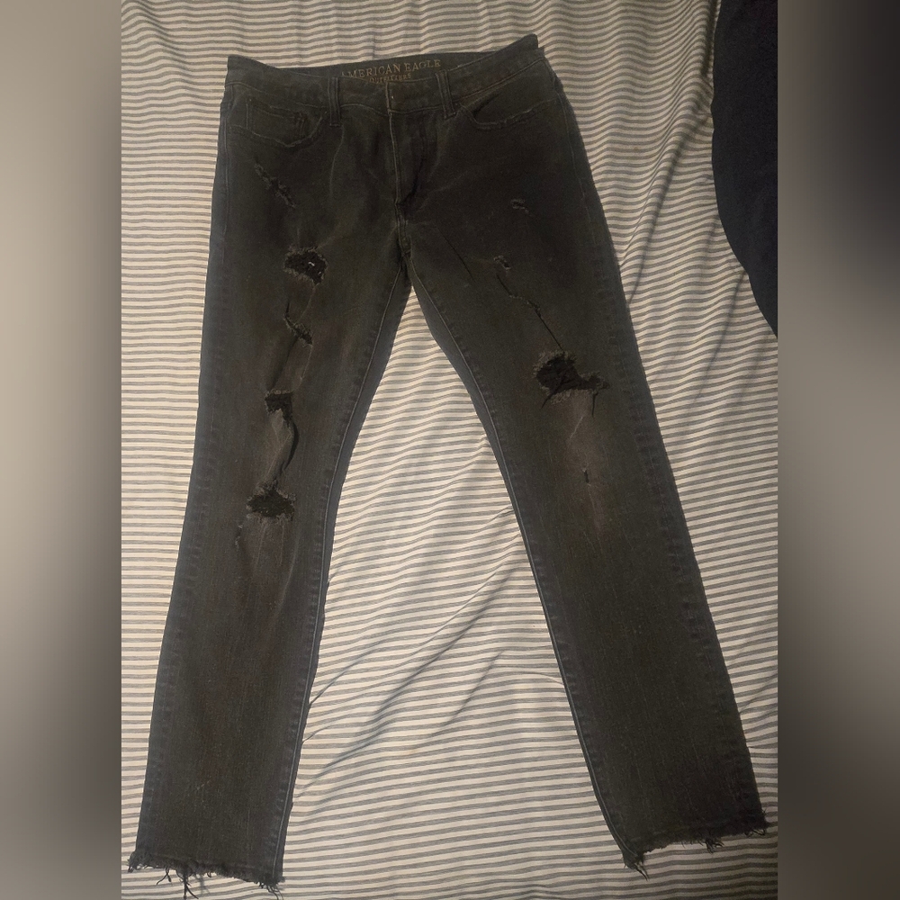 American Eagle Extreme Flex Distressed Skinny Jeans W30 X L30